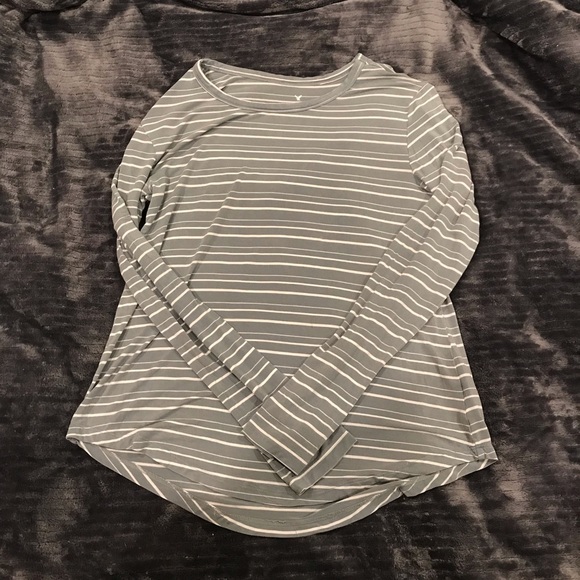 AMERICAN EAGLE long sleeve stripe shirt - Picture 1 of 5